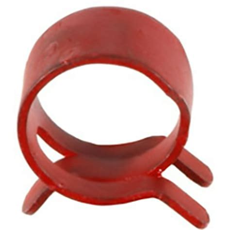 100 1/2" Spring Action Hose Clamps Red