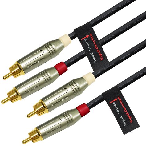 Get Special Price 3 Foot – Audiophile High-Definition Audio Interconnect Cable Pair Custom Made by WORLDS BEST CABLES – Using Mogami 2497 Wire and KLEI Silver Harmony Phono/RCA Connectors
