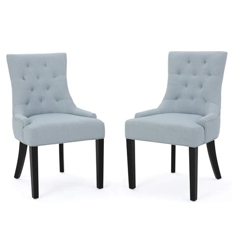 Christopher Knight Home Hayden Fabric Dining Chairs, 2-Pcs Set, Light Sky