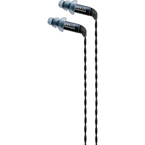 Etymotic Research ER4XR Extended Response Precision Matched In-Ear Earphones (Detachable Balanced Armature Drivers, Noise Isolating, High Fidelity, World Leader Response Accuracy) , Black , Standard