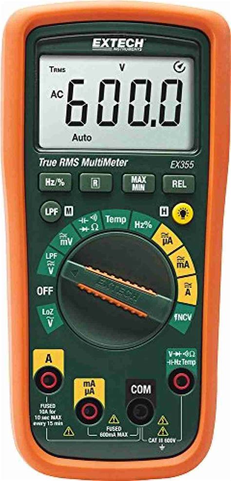 Extech EX355 True RMS Professional MultiMeter with NCV and Temperature Measurements