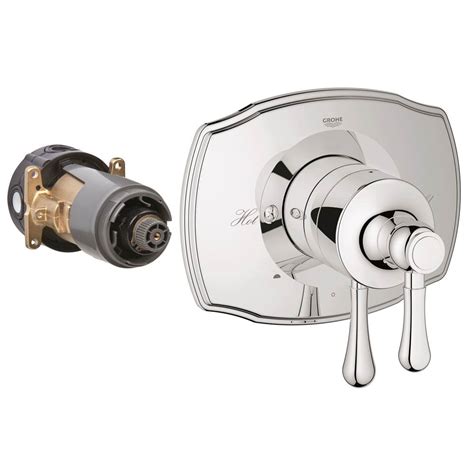 Grohflex Grandera Dual Function Pressure Balance Valve Trim With Control Module