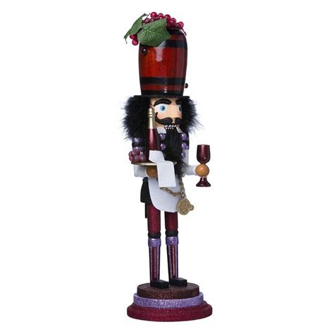 KSA 19" Hollywood Tuscan Winery Decorative Wooden Bartender Christmas Nutcracker