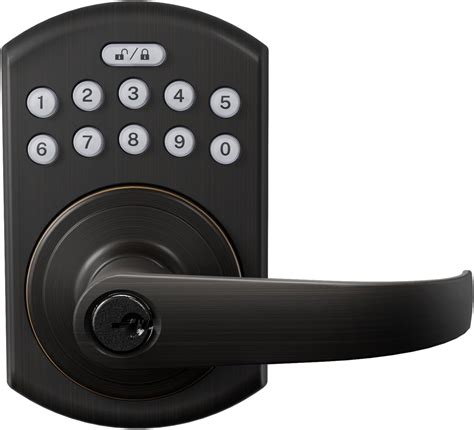 Authentic Crazy Deals Signstek Keypad Entry Lever Door Lock with LED Backlit Keypad Password/Key Accessibles, Oil Rubbed Bronze