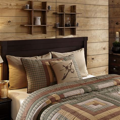 The BitLoom Co. Rustic & Lodge Quilts, Tallmadge Log Cabin Quilt Sets (Luxury King)