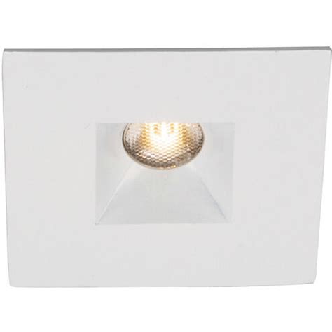 WAC Lighting HR-LED251E-W-WT 3000K Soft White LEDme Square Miniature Recessed Downlight, 1", White