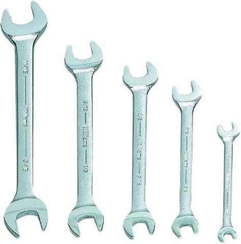 Williams WS-1705A 5-Piece Double Head Open End Wrench Set